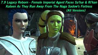 SWTOR 7.9 Legacy Reborn - Female Imperial Agent Faces Sa'har & Ri'kan As They Run Away(All Versions) screenshot 3