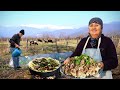 Grandma Cooked Beshbarmak! Legendary dish of Kazakhstan Cuisine!