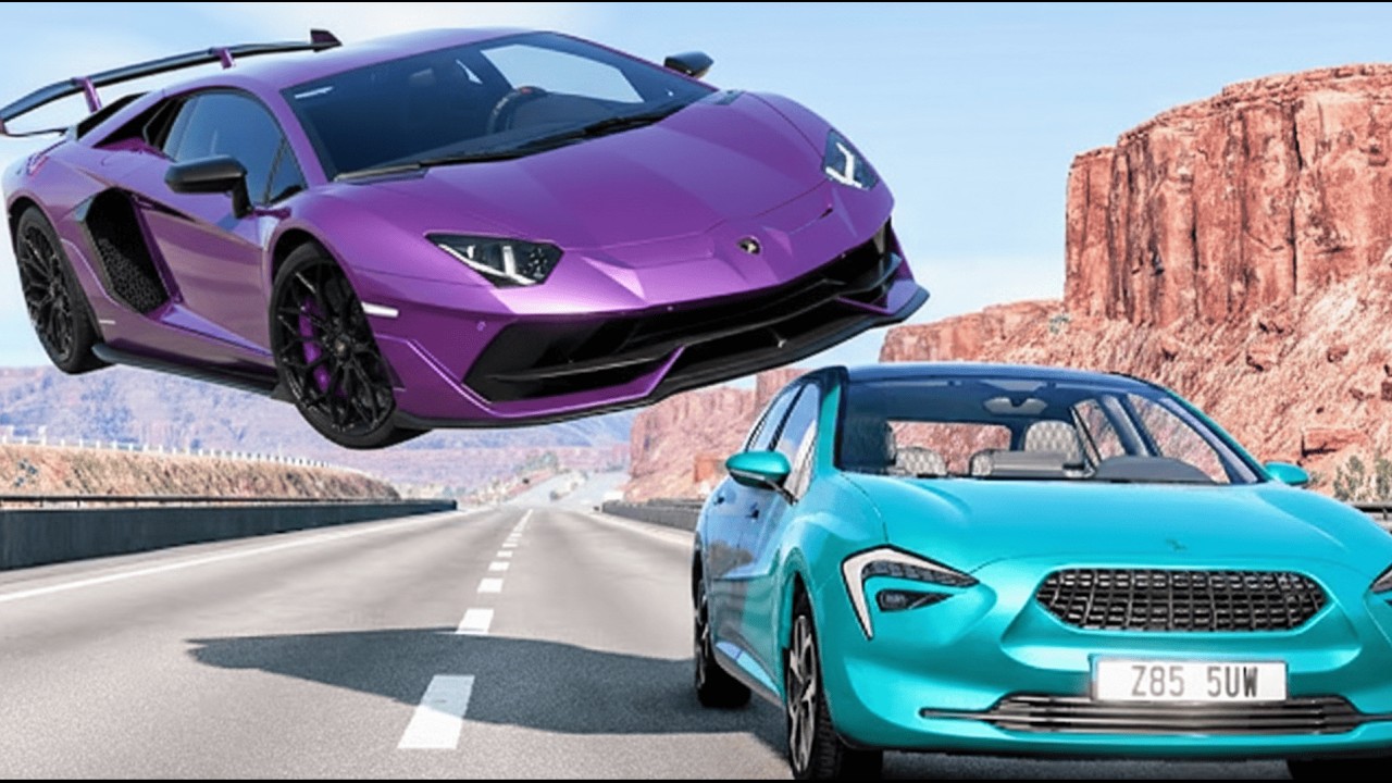 Extreme High Speed Car Crash Challenges in Beam NG Drive I KYX Beam NG