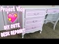 Project Vlog: DIY Vintage Desk Repaint! 💖 Kawaii inspired Furniture Transformation✨ Project Vlog: DIY Vintage Desk Repaint! 💖 Kawaii inspired Furniture Transformation✨