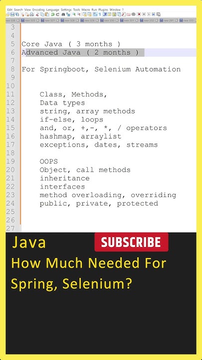 How Much Java You Need to Start Java Spring Boot or Selenium Automation ...