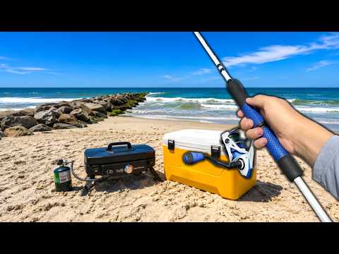 Surviving off the BEACH.. Eating What I Catch (Catch and Cook)