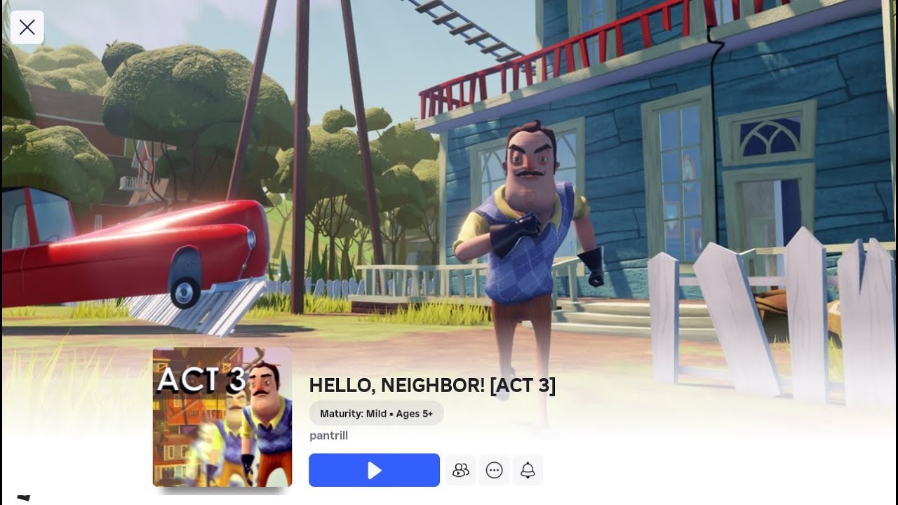 Hello Neighbor Act 3 Full Walkthrough Roblox