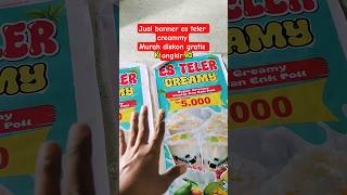 cetak Banner es teler banner usaha free desain, cara desan contoh desan banner es teler ceamy