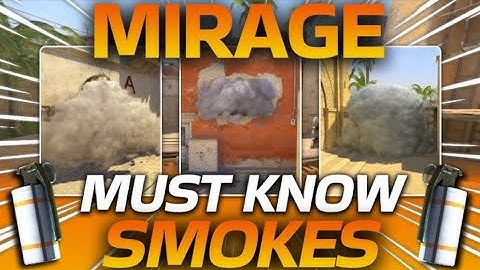 Important mirage smokes in cs2 for mid control