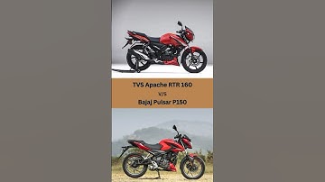 TVS Apache RTR 160 vs Bajaj Pulsar P150 #ytshorts