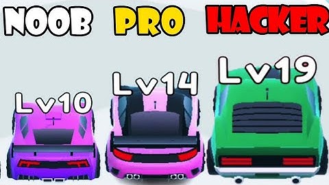 NOOB vs PRO vs HACKER - Merge Car Run | Gameplay Walkthrough (Android,iOS)