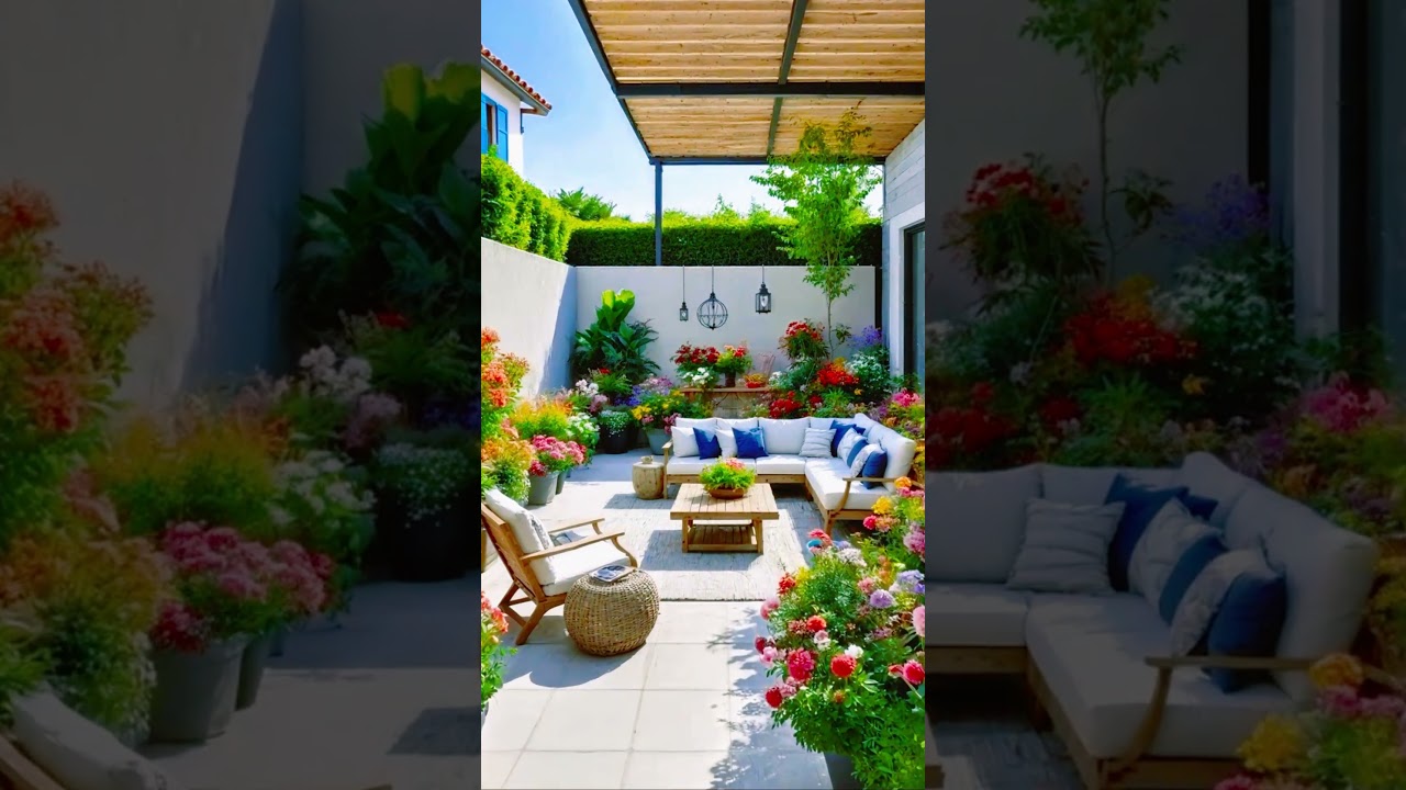 Modern American Dream Courtyard: Nature Meets Comfort in Perfect Harmony!