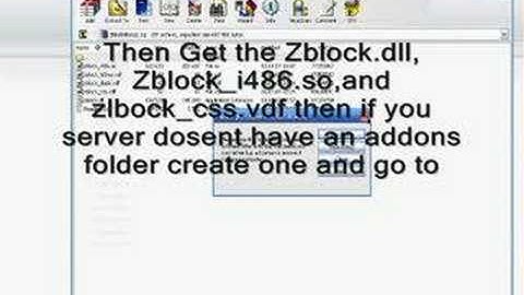 How To Install Zblock On Your CS:S Server