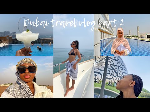 Dubai vlog part 2 – Dubai frame | Desert safari tour | The grand mosque | Yatch cruise & more!