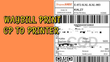 HOW TO PRINT WAYBILL | CELLPHONE TO PRINTER | SHOPEE WAYBILL