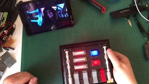DIY Vader chest box lights setup demo