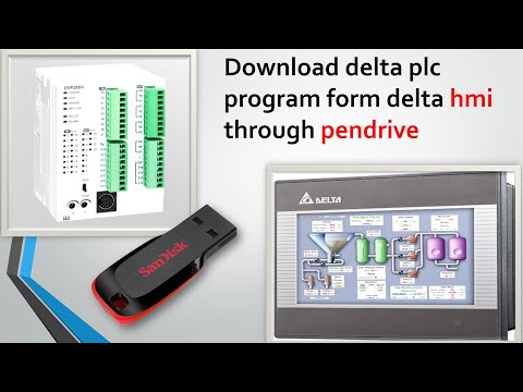 How to Download Delta #plc  #program  from #delta #hmi  through #usb / #pendrive