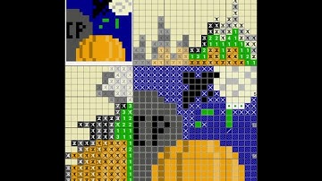 Satisfying 20x20 Pumpkin Color Nonogram Solve: Binaural Theta Waves ASMR