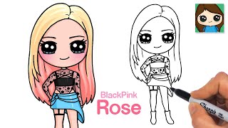 How to Draw Rose BlackPink Game | The Girls