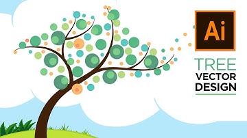 How to Create Tree Vector Design | Brush Tool | Adobe illustrator Tutorial