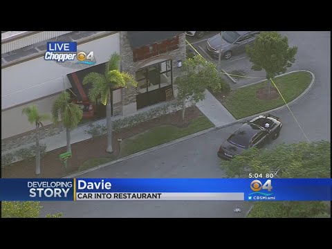 3 People Injured After Car Slams Into Davie Pollo Tropical