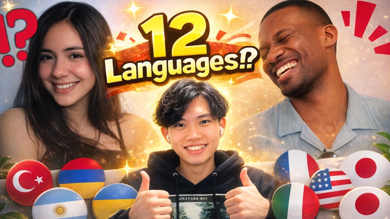 Я говорил на 12 языках с незнакомцами… Даже известные ютуберы были в шоке 😳