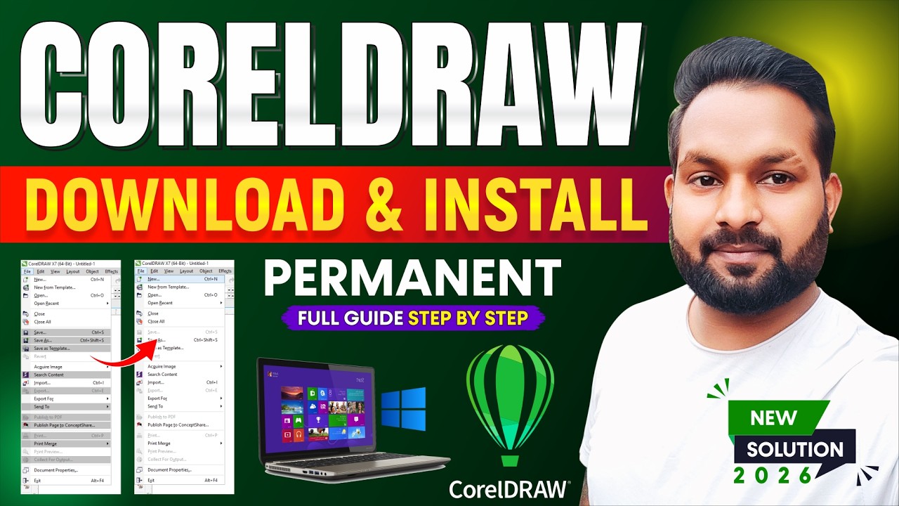 CorelDRAW X7 Download & Install Kaise Karen (Full Guide 2026) | How to ...