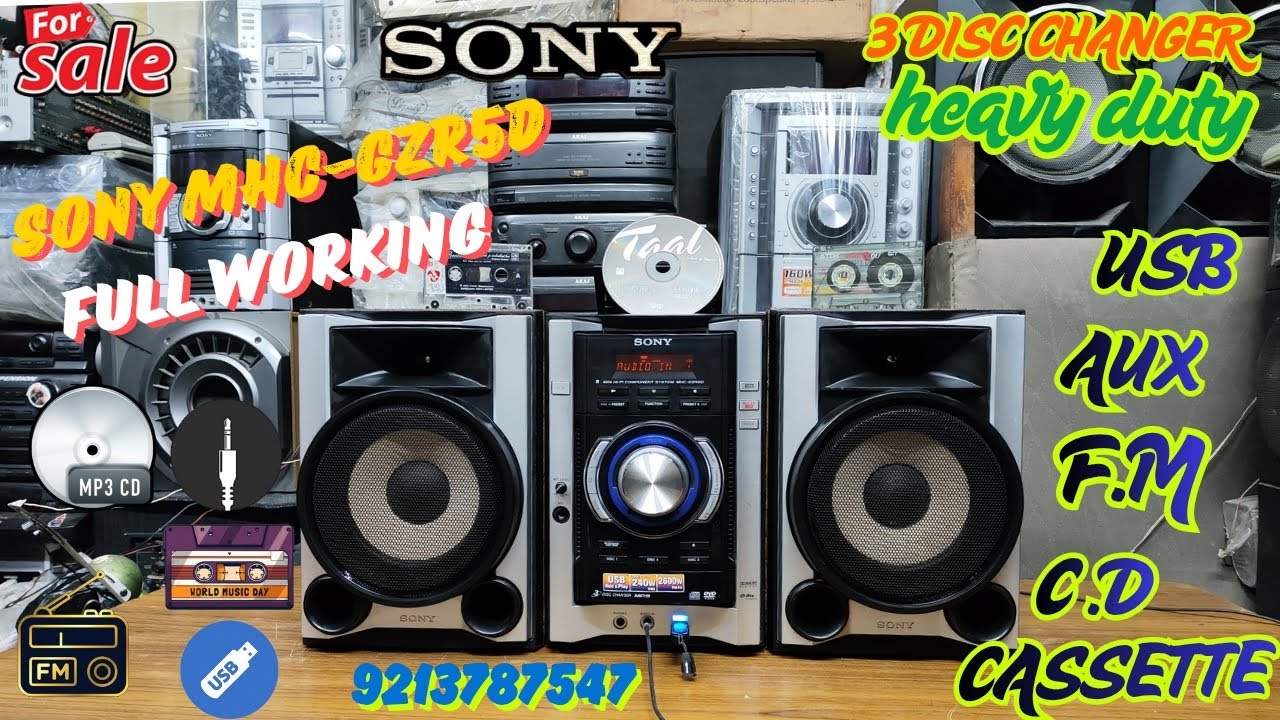 Sony MHC-GZR5D music system 2600watt full working (₹8,000) all over India shipping available 