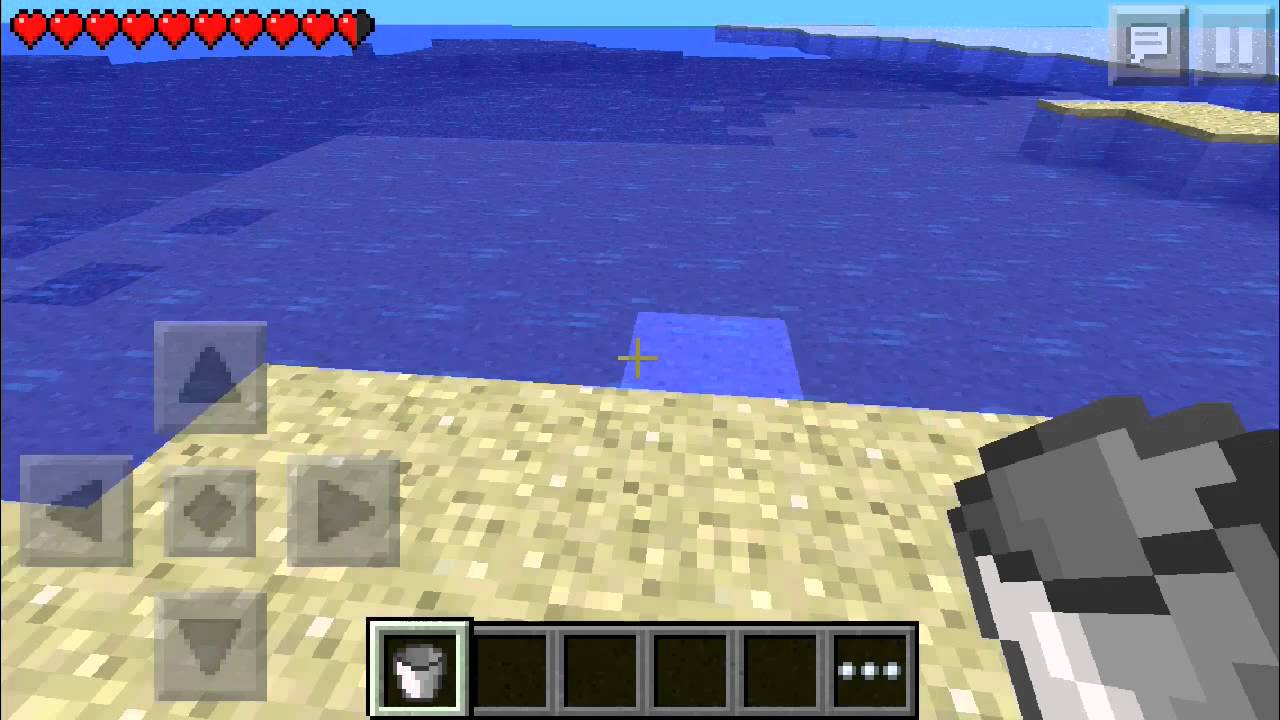 バケツと無限水源作り方 Minecraftpe Youtube