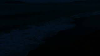 Midnight Dark Ocean Waves | Rolling Sea Sounds to Ease Anxiety, Calm the Mind and Drift Off Fast
