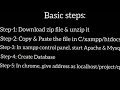 Basic step to run php project in xampp