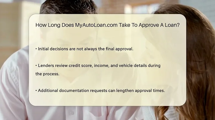 How Long Does MyAutoLoan.com Take To Approve A Loan? - CreditGuide360.com