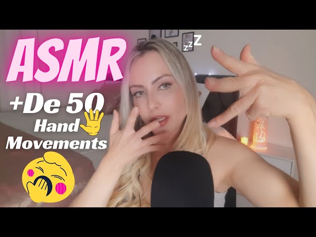 ASMR 🖐 +  DE 50 HAND MOVEMENTS E PALAVRAS CURTAS DE IMPÁCTO COM SONO GARANTIDO!
