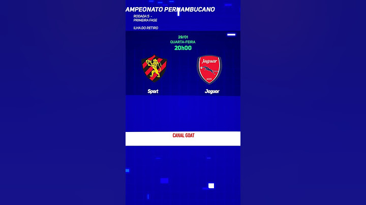 Sport x Jaguar Campeonato Pernambucano - Tudo sobre o jogo #Futebol