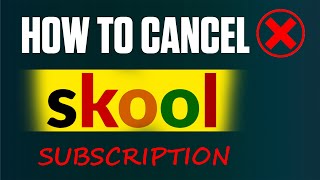 How to cancel skool subscription ❌ Skool Monthly subscription cancel