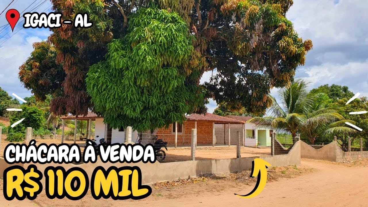 CHÁCARA À VENDA $110 MIL- IGACI ALAGOAS 