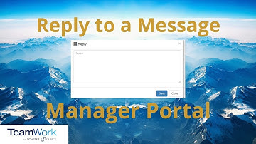 TeamWork 5 Manager Tutorial: How to Reply to Your Messages