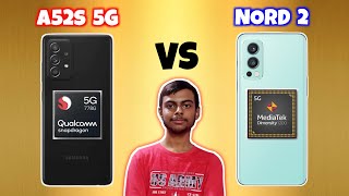 Samsung Galaxy A52s 5G vs Oneplus Nord 2  Full Bangla Comparison | SD 778G vs Dimensity 1200