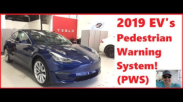 Tesla Model 3 Pedestrian Warning System (PWS) NEW!