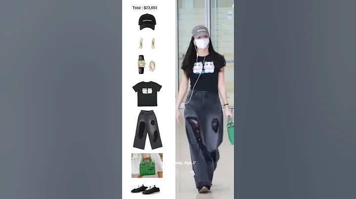 Jisoo Airport Fashion Style & Price Breakdown 🤑 #jisoo  #FYP #KpopFashion #AirportStyle