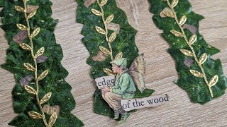 "Enchanted Leaf" Belly Bands ~ Fairy Junk Journals ~ Junk Journal Belly Band Ideas