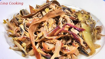 Cách làm HOA CHUỐI XÀO TỎI đơn giản mà ngon || Lina Cooking