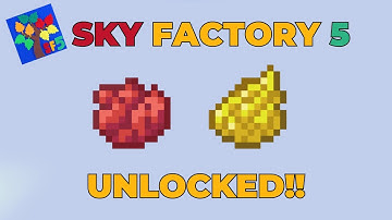 UNLOCK 16 COLORS In SkyFactory 5 | RED YELLOW