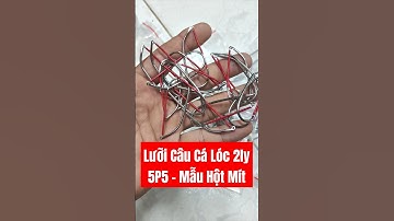 Lưỡi câu cá lóc thép trắng 2ly 5p5 mẫu hột mít về thêm hàng | #docaungokhanh #luoicaucaloc