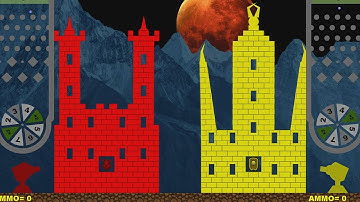 Castle Destruction Marble Race in ALgodoo ☆ The War Day #86-90