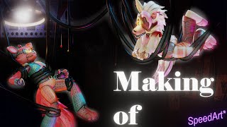 'Making of' Foxy and Mangle [FNAF SpeedArt] by Idatecho