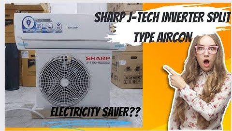 How I use my Sharp J-Tech Split type inverter Aircon