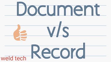 Difference between document & record | document & record | document vs record | document | record