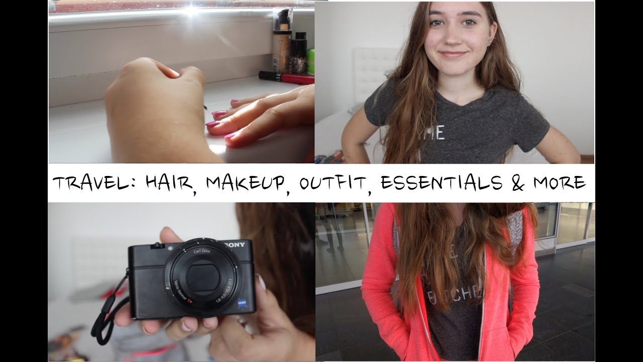 TRAVEL: MAKEUP, OUTFIT, ESSENTIALS & MORE!