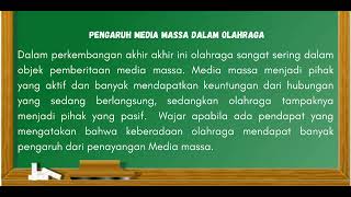 Peranan Media Massa dalam Olahraga