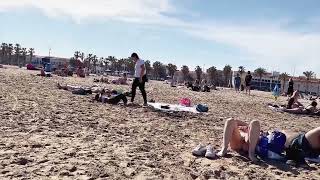 Walking Along The Beach Cabanal | Valencia Spain | Part 16