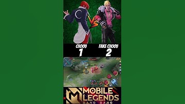 Choou vs Fake choou🔥 (1v1) who will be win🔥 #choou #chou #mlbb #shorts