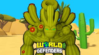 CACTUS JACK TOWER! - World Defenders Roblox Live