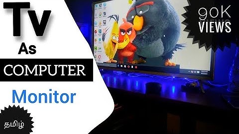 How to Use LED TV as Monitor in Tamil | TV Connect to CPU Tutorial